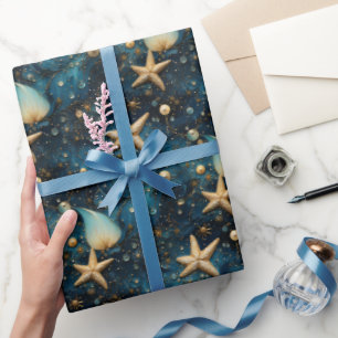 Ocean Starfish Pattern Wrapping Paper