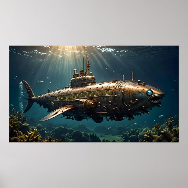Ocean Steampunk Poster (Front)