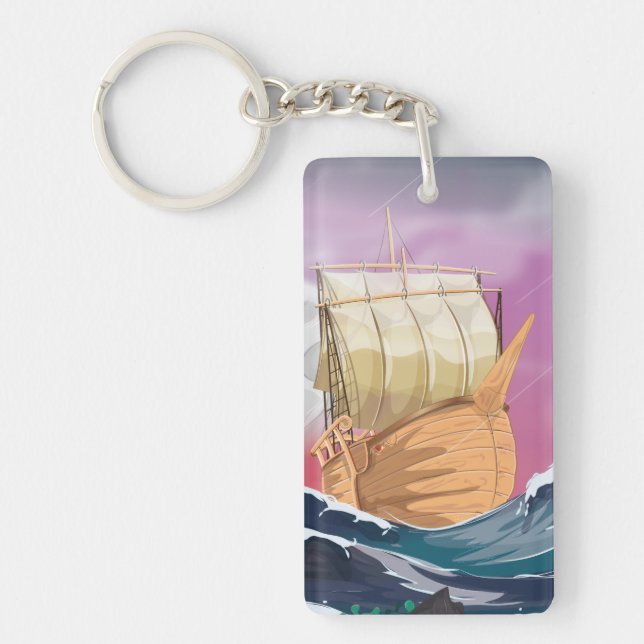 Ocean Storm Key Ring (Front)