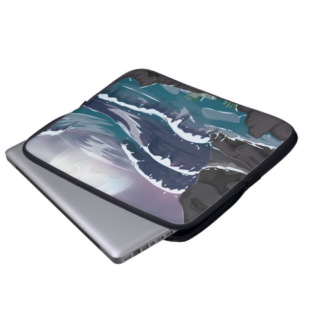 Ocean Storm Laptop Sleeve (Front Bottom)