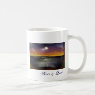 Ocean sundown 1, Peace & Quiet Coffee Mug