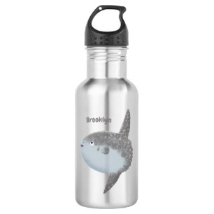 Ocean sunfish mola mola cute cartoon  532 ml water bottle