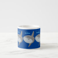 Ocean sunfish mola mola cute cartoon 