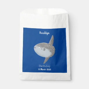 Ocean sunfish mola mola cute cartoon favour bag