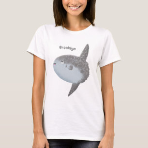 Ocean sunfish mola mola cute cartoon  T-Shirt