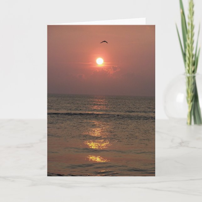 Ocean Sunrise Card (Front)
