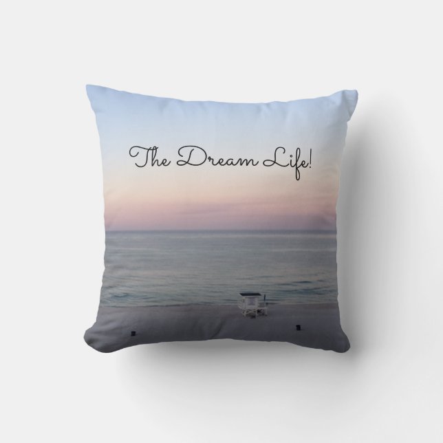 Ocean Sunrise Dream Life Cushion (Front)