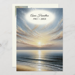 Ocean Sunrise Funeral Program