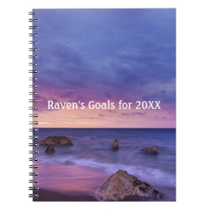 Ocean Sunrise Goals Notebook