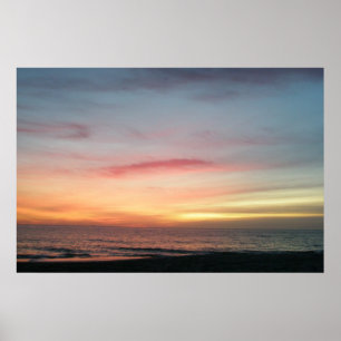 Ocean Sunrise in December Poster