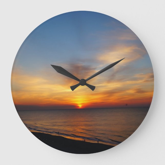 Ocean Sunrise Large Clock (Front)