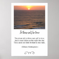 Ocean Sunrise Seascape and Shakespeare Photo