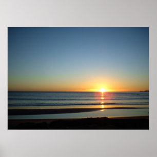 Ocean Sunrise Tairua Beach July 2010 Poster