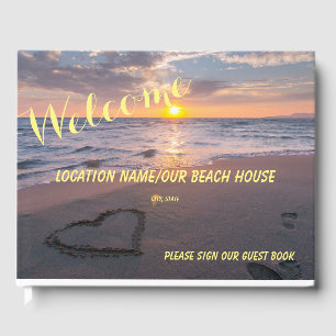 Ocean Sunset Beach House, B&B, Restaurant Welcome Guest Book