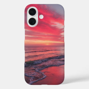 Ocean Sunset, Beach Vibe, Summer Gift, Nature Love iPhone 16 Case