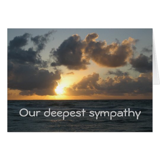 Ocean sunset card
