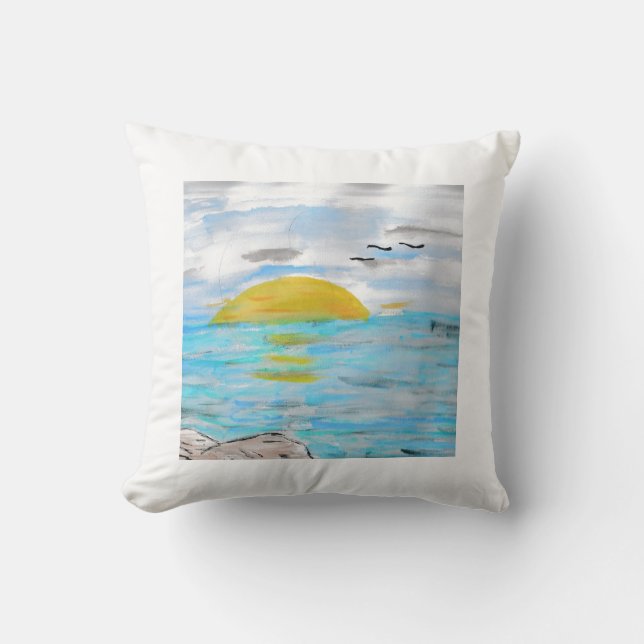 Ocean Sunset  Cushion (Front)