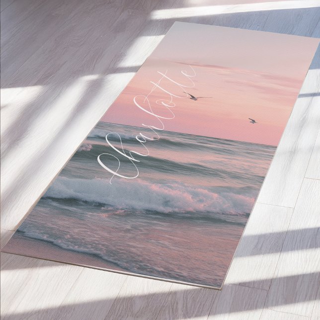 Ocean Sunset Custom  Yoga Mat (Ocean Sunset Custom Yoga Mat)