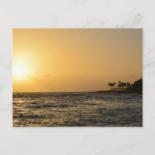 Ocean Sunset in Kauai Postcard