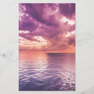 Ocean Sunset Inspirational Stationery