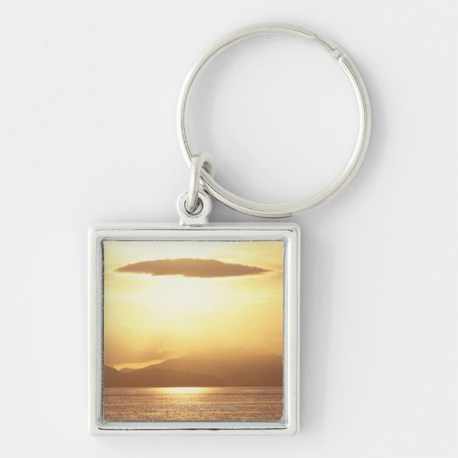 Ocean sunset key ring (Front)