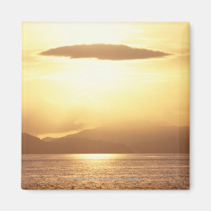 Ocean sunset magnet