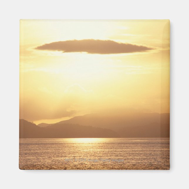 Ocean sunset magnet (Front)