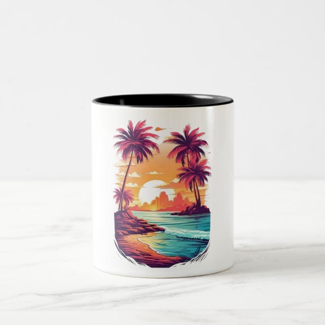 ocean sunset mug (Center)