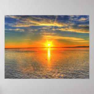 Ocean Sunset Poster