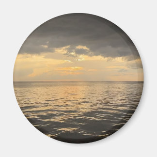 Ocean Sunset Reflection Photography -Beautiful Sea Magnet