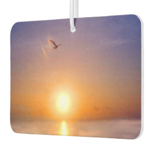 Ocean Sunset Scene Car Air Freshener