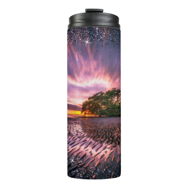 Ocean Sunset  Thermal Tumbler (Front)