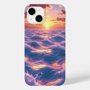 Ocean Sunset with Vivid Reflective Waves Case-Mate iPhone 14 Case