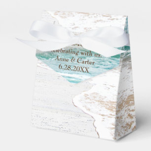 Ocean Surf On Whitewashed Wood Favour Box