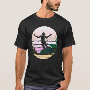 Ocean Swimming Retro Scuba Diver Underwater Diving T-Shirt