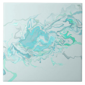 Ocean Swirl II Ceramic Tile