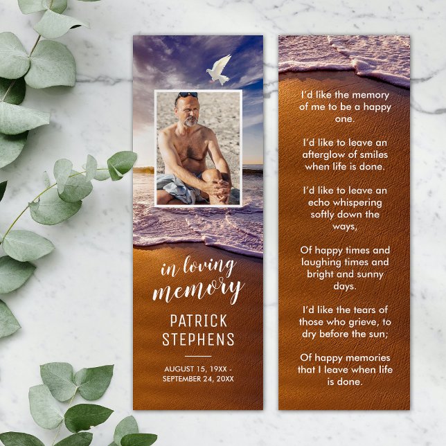Ocean Sympathy Photo Bookmark Card (Creator Uploaded)