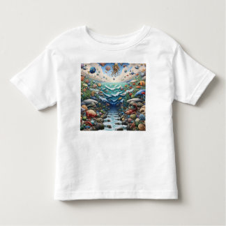 Ocean Symphony: A Vibrant Underwater World" Toddler T-Shirt