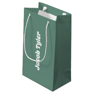 Ocean Teal Customisable Gift Bag