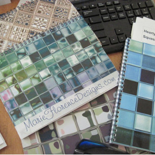 Ocean Teal Glass Mosaic Tile Art