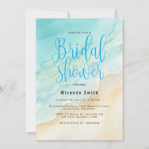 Ocean Theme Bridal Shower Invitation