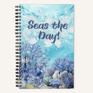 Ocean Theme Spiral Deluxe Notebook
