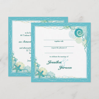 Ocean Theme Wedding invitation