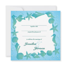 Ocean Theme Wedding invitation