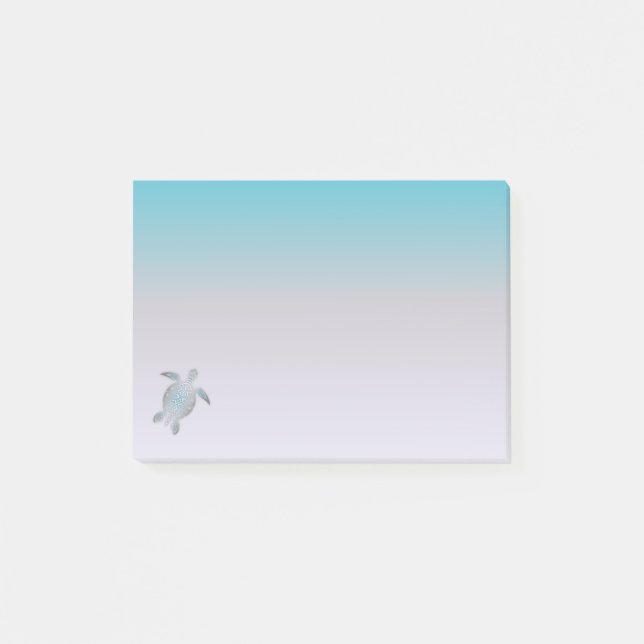 Ocean Themed Minimalist Post-it Notes (Front)