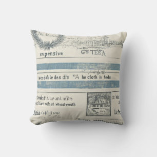 Ocean-Themed Pillow with Sea Details