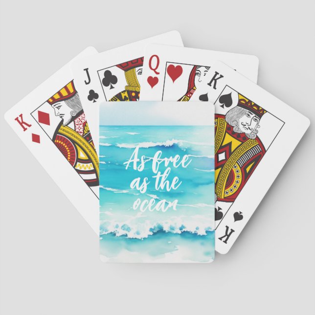 Ocean Themed Playing Cards (Back)