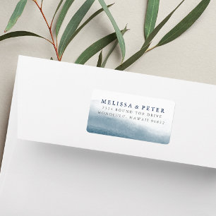 Ocean Tides Oversized Return Address Label