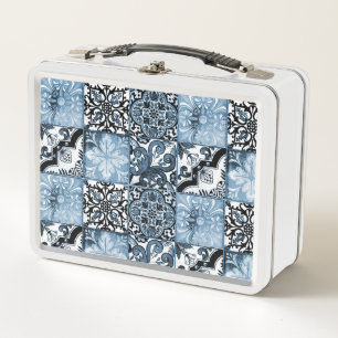 Ocean Tile Metal Lunch Box