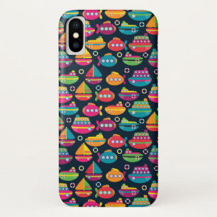 Ocean Transportation Pattern iPhone X Case